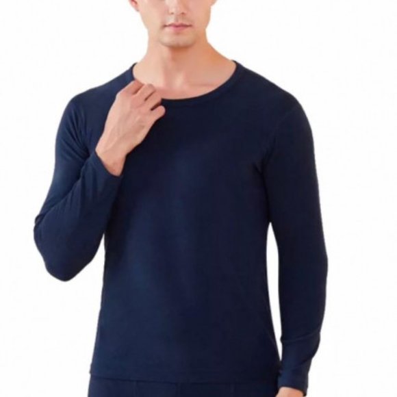 MEN'S 2-PIECE COTTON THERMAL SET WITH SHIRT & PANTS - Picture 3 of 6